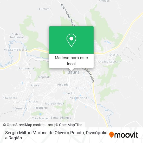 Sérgio Milton Martins de Oliveira Penido mapa