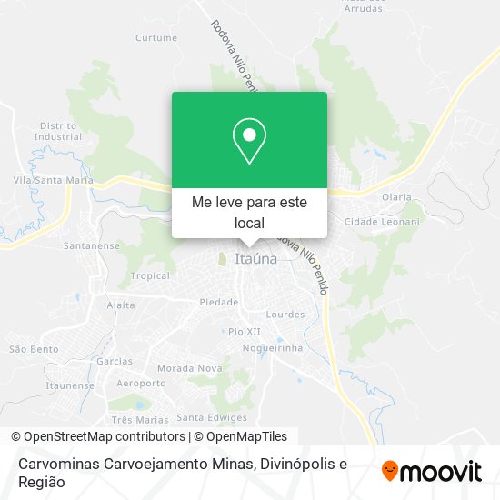 Carvominas Carvoejamento Minas mapa