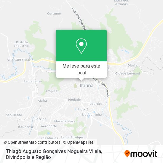 Thiagô Augusto Gonçalves Nogueira Vilela mapa