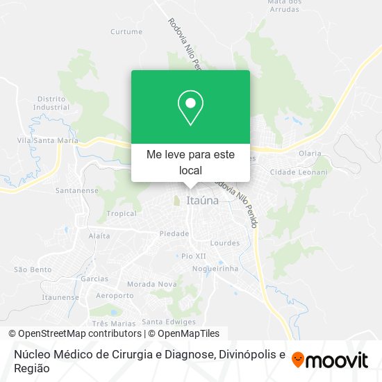 Núcleo Médico de Cirurgia e Diagnose mapa