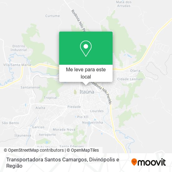 Transportadora Santos Camargos mapa