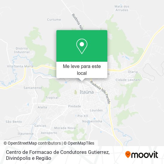 Centro de Formacao de Condutores Gutierrez mapa