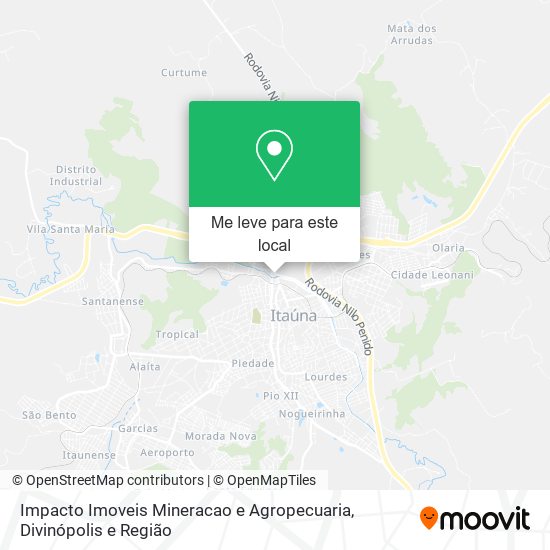 Impacto Imoveis Mineracao e Agropecuaria mapa