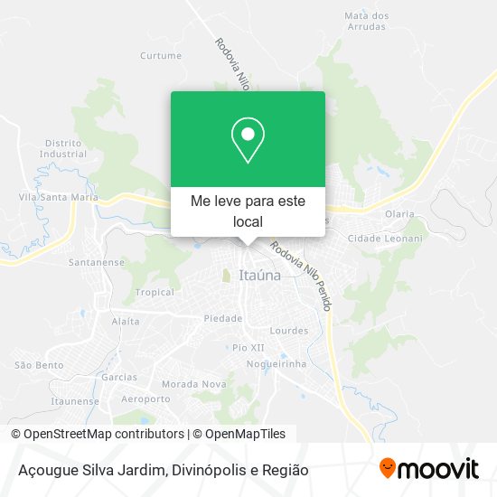 Açougue Silva Jardim mapa