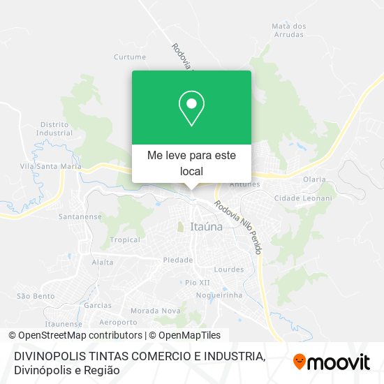 DIVINOPOLIS TINTAS COMERCIO E INDUSTRIA mapa