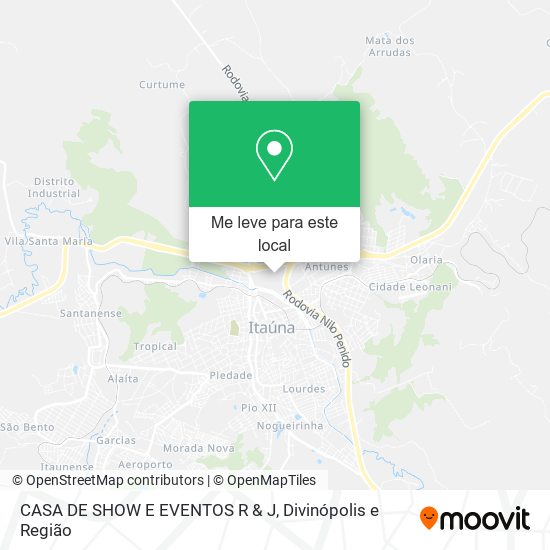 CASA DE SHOW E EVENTOS R & J mapa