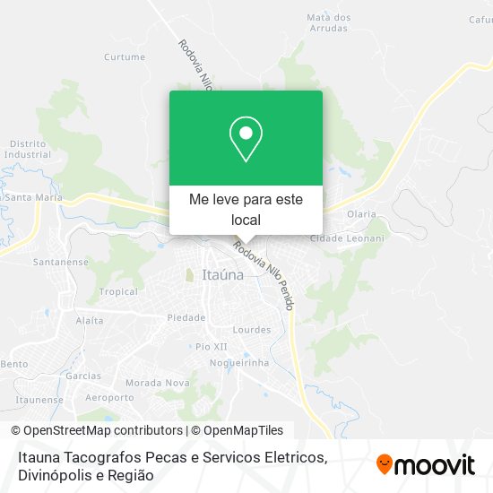 Itauna Tacografos Pecas e Servicos Eletricos mapa