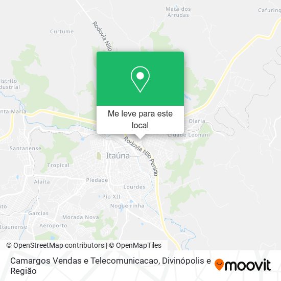 Camargos Vendas e Telecomunicacao mapa