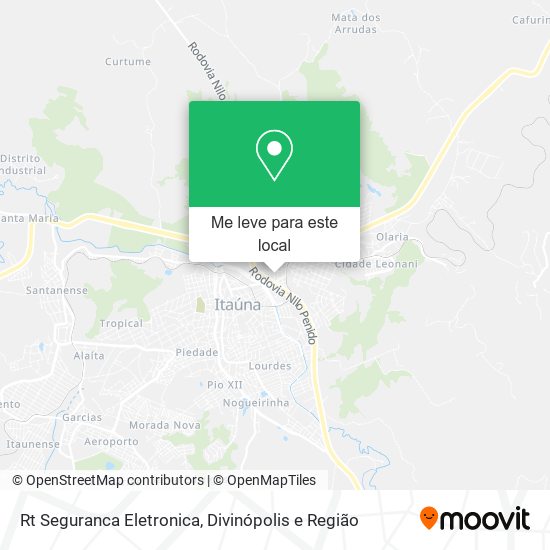 Rt Seguranca Eletronica mapa