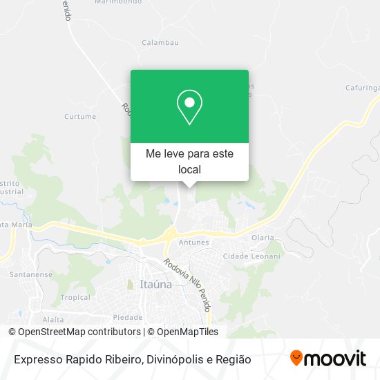 Expresso Rapido Ribeiro mapa