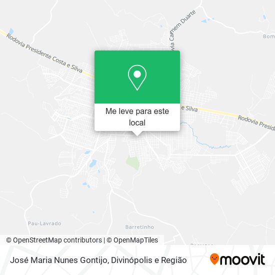 José Maria Nunes Gontijo mapa