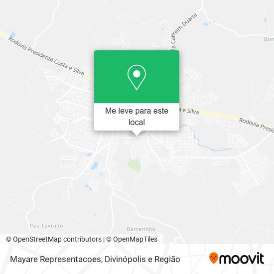 Mayare Representacoes mapa