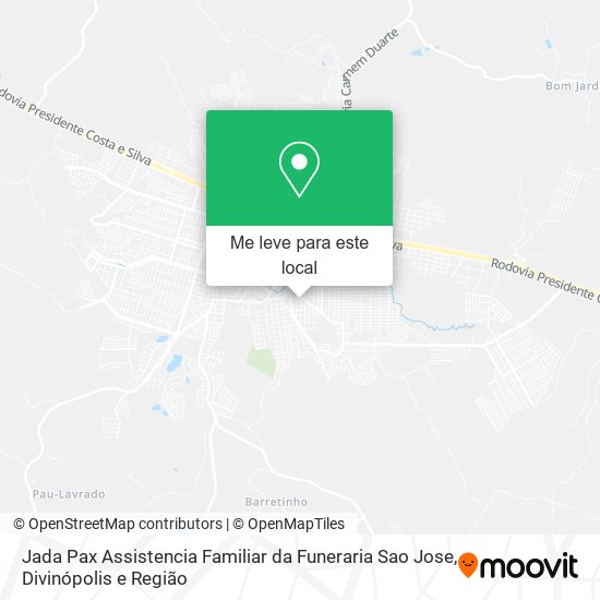 Jada Pax Assistencia Familiar da Funeraria Sao Jose mapa