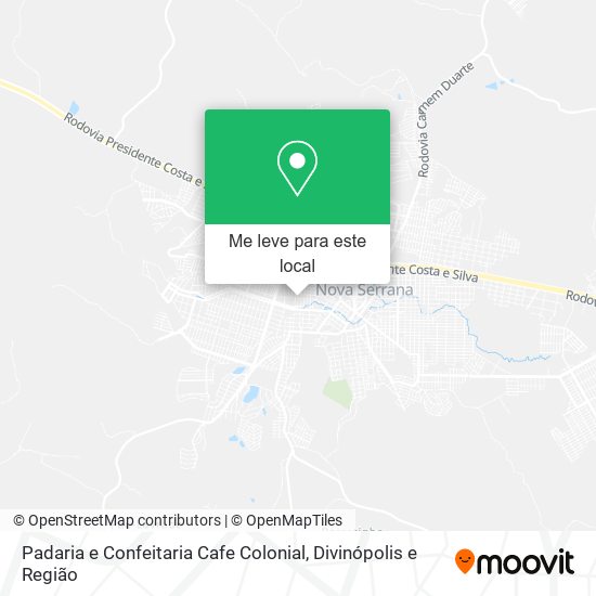 Padaria e Confeitaria Cafe Colonial mapa