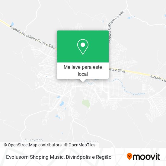 Evolusom Shoping Music mapa