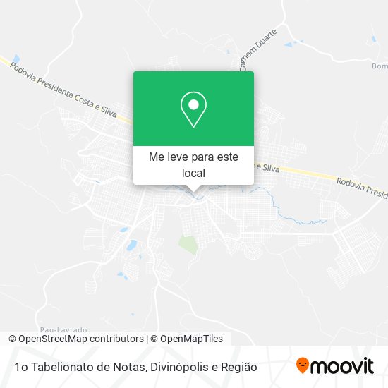 1o Tabelionato de Notas mapa