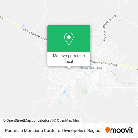 Padaria e Mercearia Cordeiro mapa
