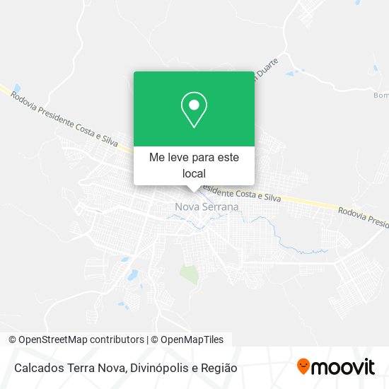 Calcados Terra Nova mapa