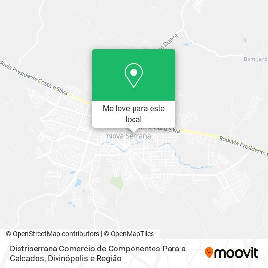 Distriserrana Comercio de Componentes Para a Calcados mapa