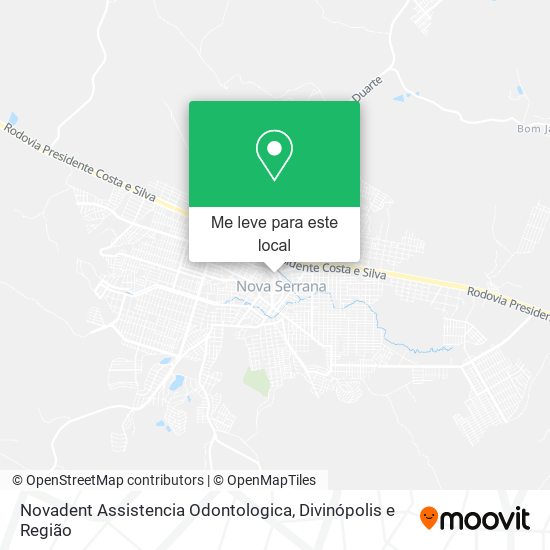 Novadent Assistencia Odontologica mapa