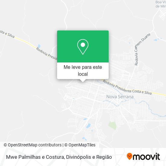 Mwe Palmilhas e Costura mapa
