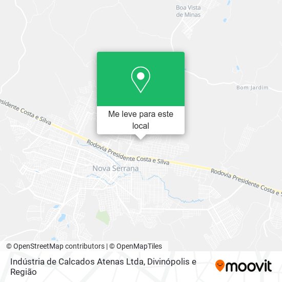 Indústria de Calcados Atenas Ltda mapa