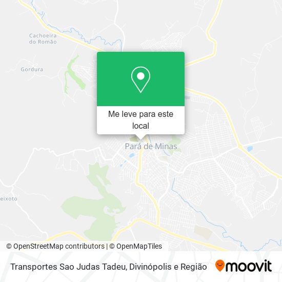 Transportes Sao Judas Tadeu mapa