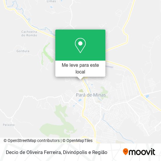 Decio de Oliveira Ferreira mapa