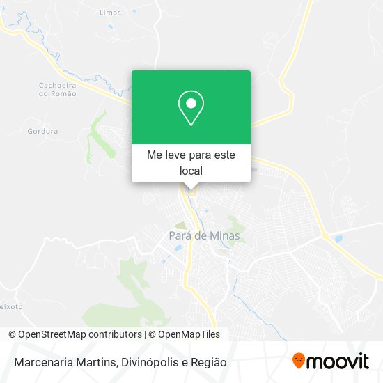 Marcenaria Martins mapa