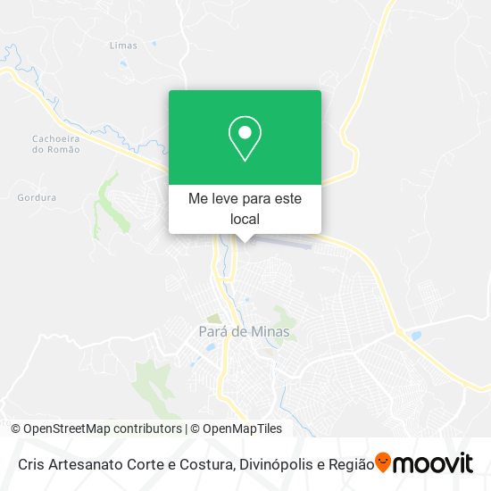 Cris Artesanato Corte e Costura mapa