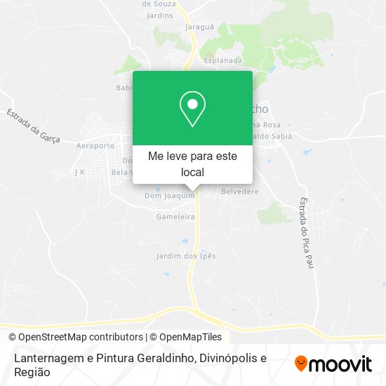 Lanternagem e Pintura Geraldinho mapa