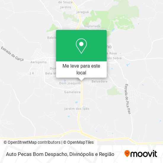 Auto Pecas Bom Despacho mapa