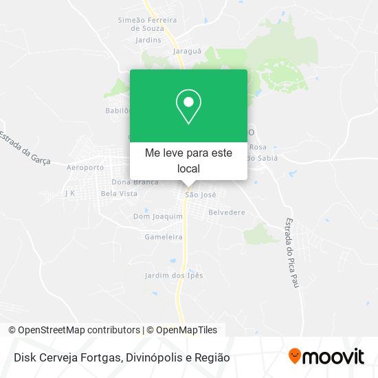 Disk Cerveja Fortgas mapa