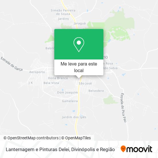 Lanternagem e Pinturas Delei mapa