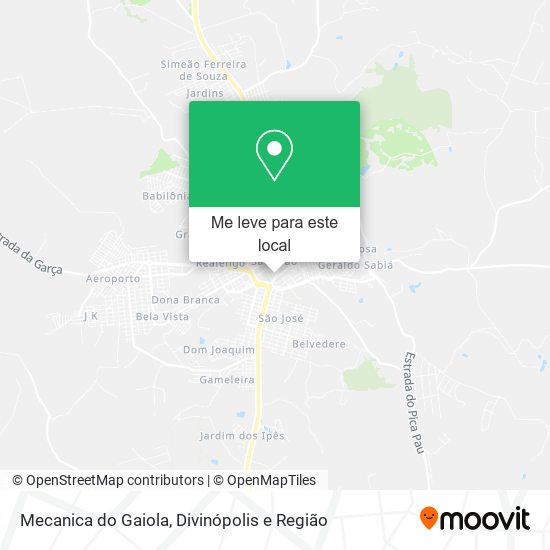 Mecanica do Gaiola mapa