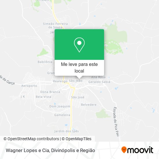 Wagner Lopes e Cia mapa