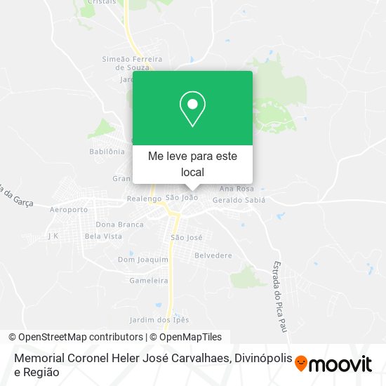 Memorial Coronel Heler José Carvalhaes mapa