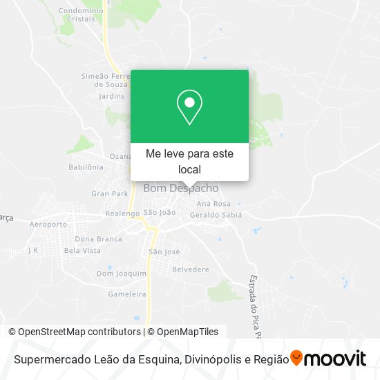 Supermercado Leão da Esquina mapa
