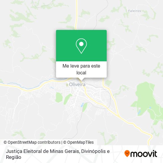 Justiça Eleitoral de Minas Gerais mapa