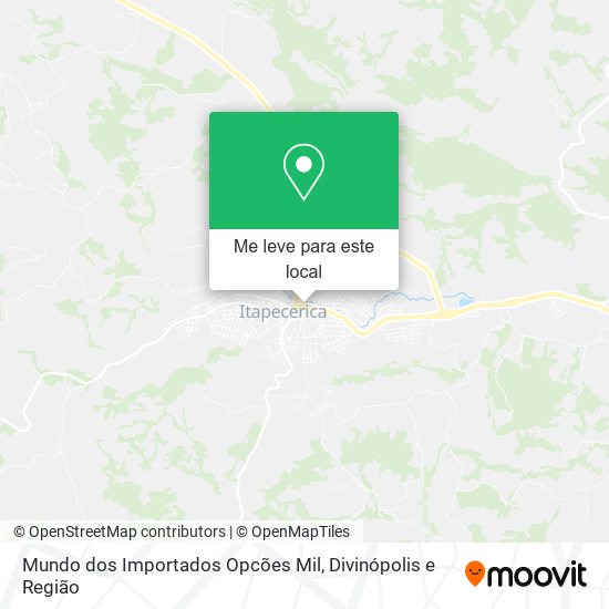 Mundo dos Importados Opcões Mil mapa