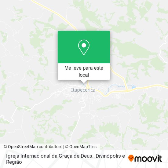Igreja Internacional da Graça de Deus. mapa
