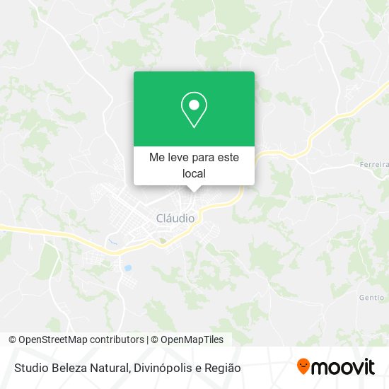 Studio Beleza Natural mapa
