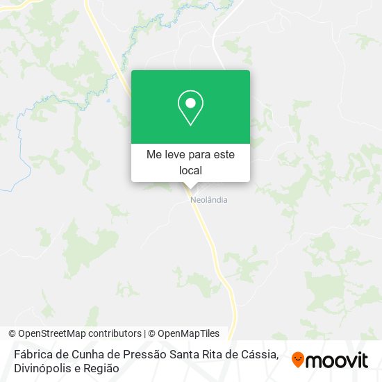 Fábrica de Cunha de Pressão Santa Rita de Cássia mapa