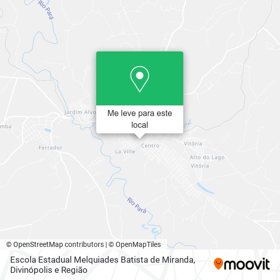 Escola Estadual Melquiades Batista de Miranda mapa