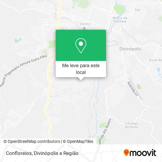 Confloreios mapa