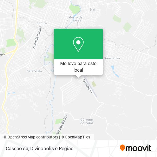 Cascao sa mapa