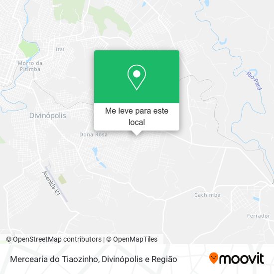 Mercearia do Tiaozinho mapa