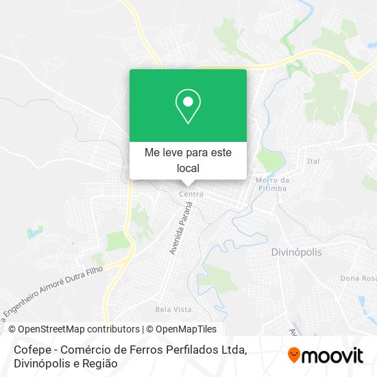 Cofepe - Comércio de Ferros Perfilados Ltda mapa