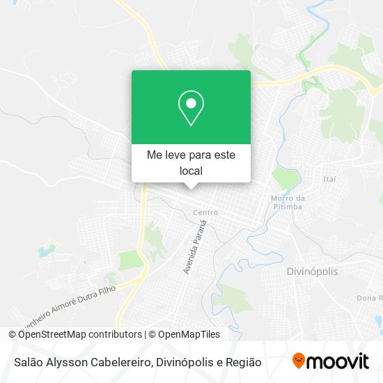 Salão Alysson Cabelereiro mapa