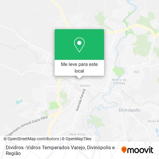 Dividros -Vidros Temperados Varejo mapa
